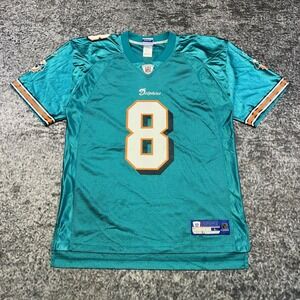 Vintage Miami Dolphins Daunte Culpepper Jersey‎ NFL Reebok Mens Large #8